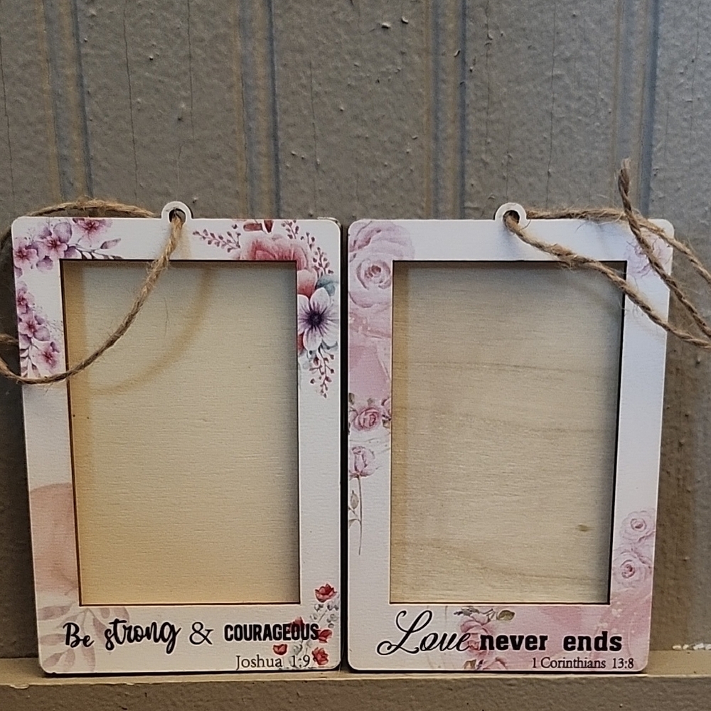 Floral Bible Verse Picture Frames